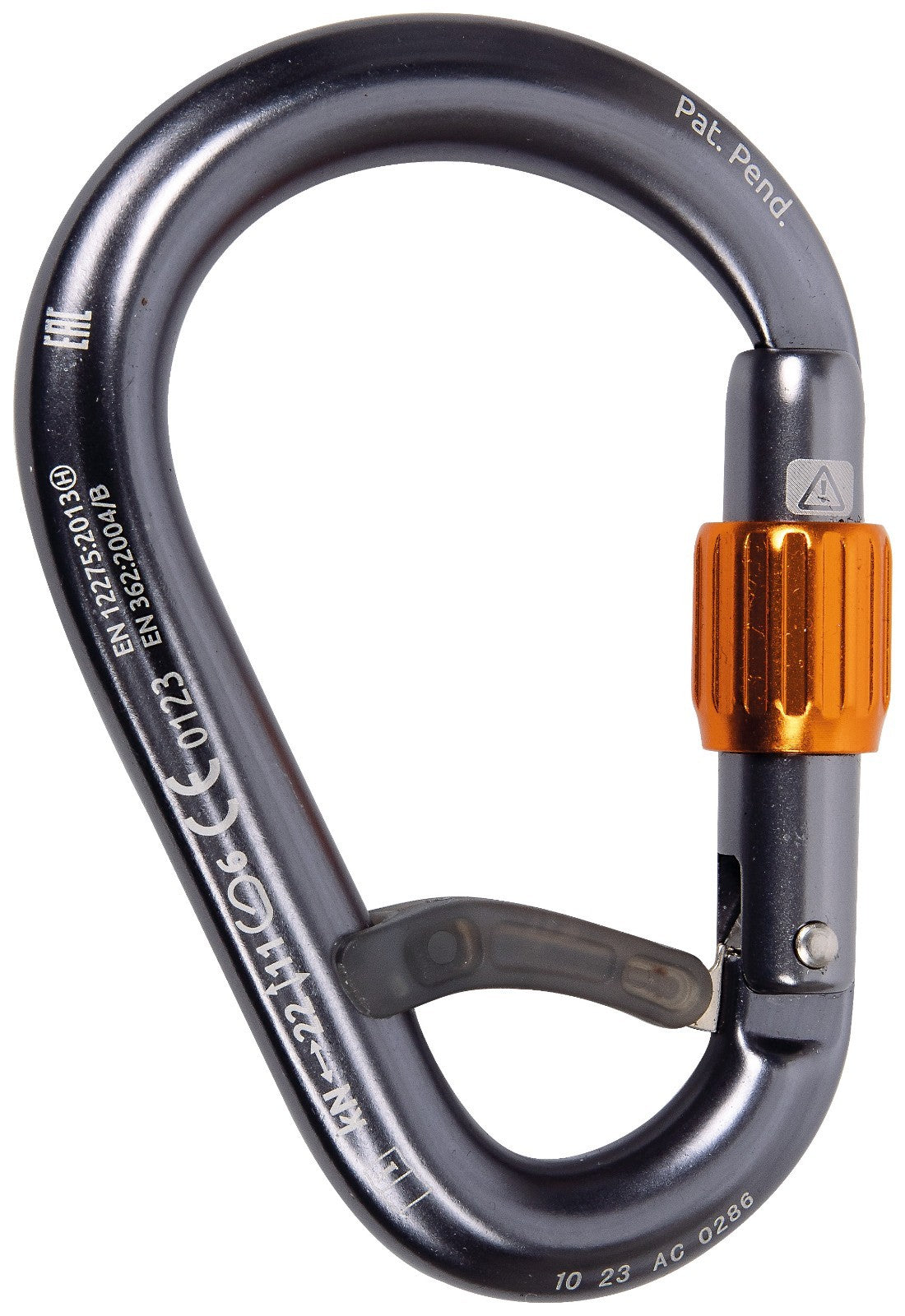Camp Core Belay Lock Climbing Carabiner - Gunmetal
