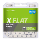 KMC X Flat 12/13x Silver/Black Waxed 126L