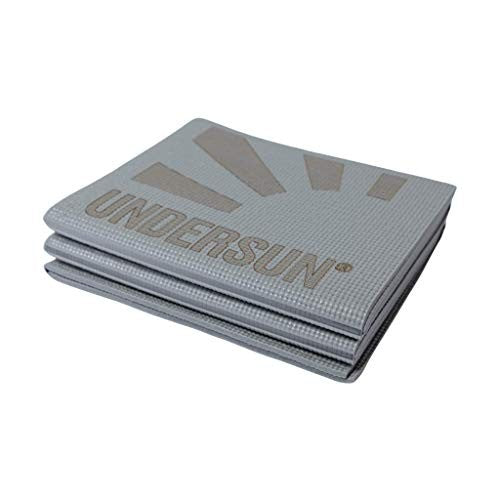 Undersun Portable Folding Exercise Mat 6mm 6ft x 2ft Non-Slip Yoga Gym Grey