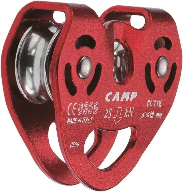 Camp Flyte Climbing / Zip Line Double Pulley - Red