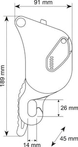 Camp 0997 Giant Climbing Mechanical Device / Multifunctional Descender - Red
