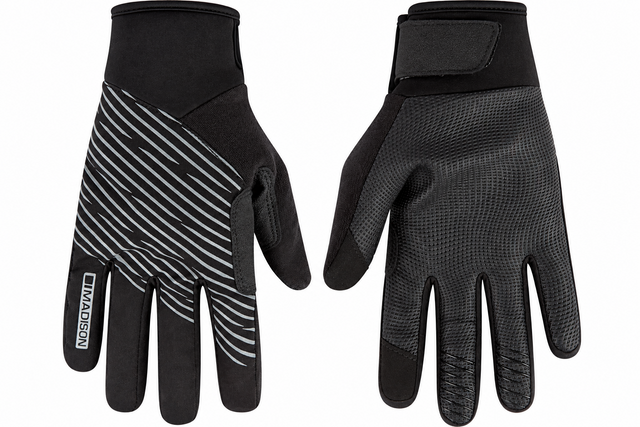 Madison Stellar Youth Reflective Waterproof Thermal Gloves - Black - Age 5-6