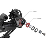 microSHIFT Advent V1 RD-M6195M Clutch 9 Speed Rear Derailleur For 42-46T