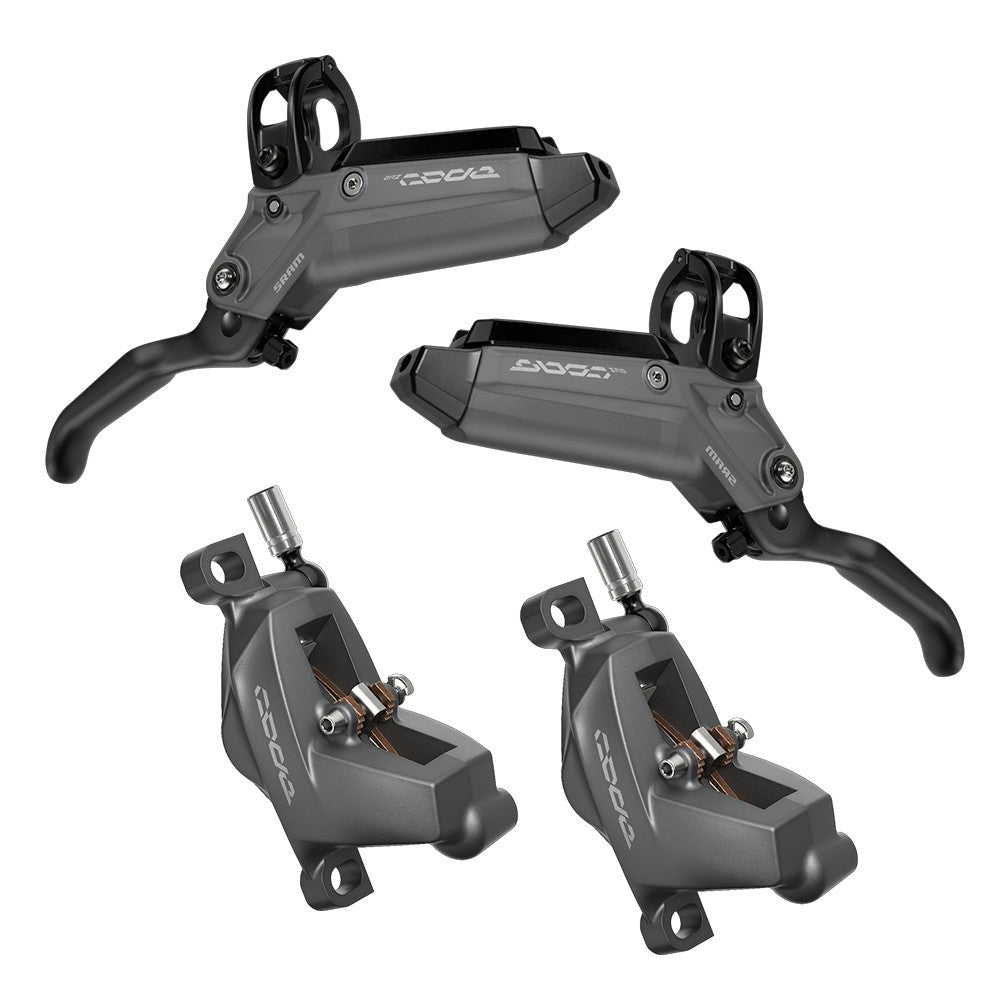 SRAM Code Bronze Stealth Disc Brake Set - Polar - Front & Rear Hydraulic Brakes