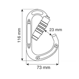 Camp HMS 3Lock Climbing Carabiner - Blue
