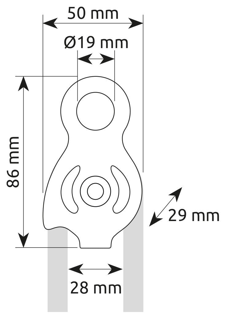 Camp 2153 Sphinx Pro Climbing / Lifting Pulley - Red