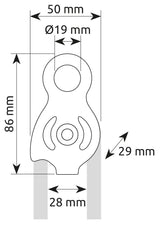 Camp 2153 Sphinx Pro Climbing / Lifting Pulley - Red