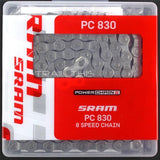 SRAM 8 Speed Cassette & Chain Bundle - PG-820 11-30T / PC-830 - Sportandleisure.com