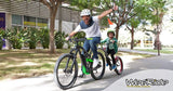 WeeRide Co-Pilot Tagalong Tandem Trailer for Children - Green - Sportandleisure.com