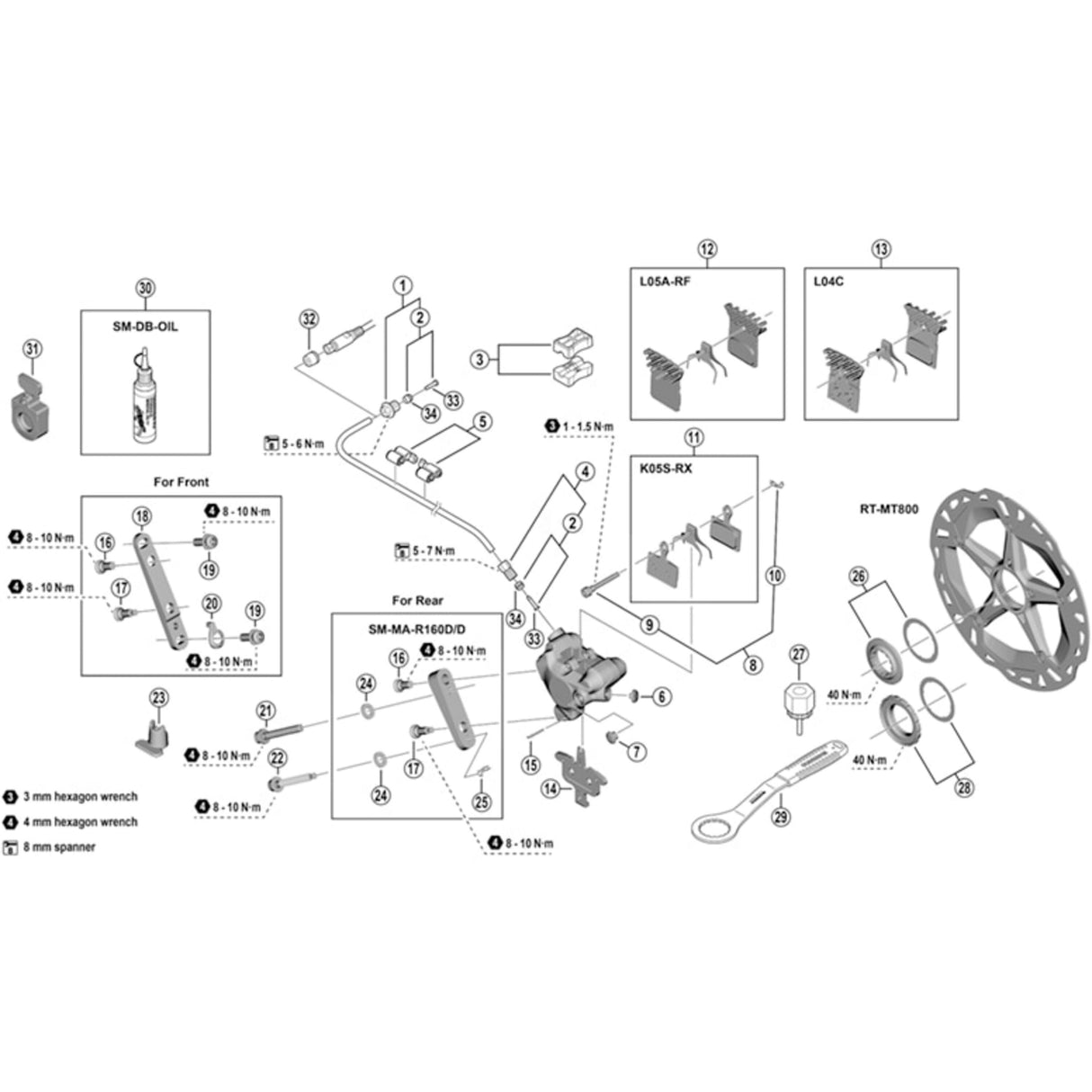 Shimano Universal Olive and Insert BH90 - Sport & Leisure