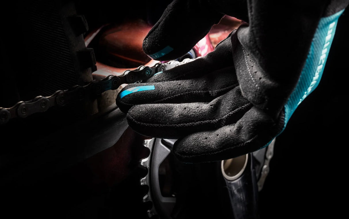 Bluegrass React MTB Cycling Gloves - XS - Black / Blue - Sportandleisure.com