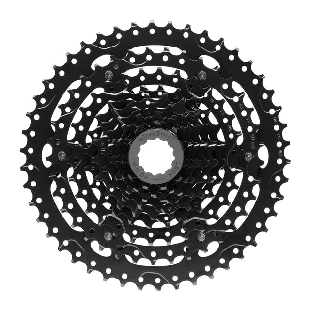 microSHIFT Advent H-Series 9 Speed Cassette 11-46T - Black - Sport & Leisure