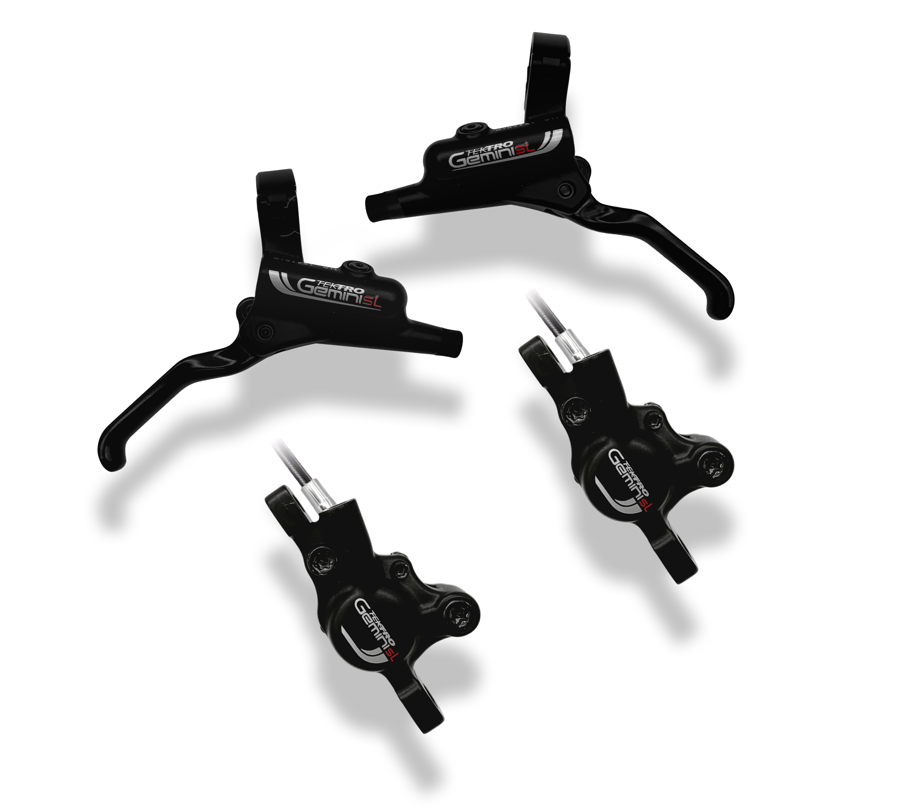 ひらめ Tektro Gemini HD-M520 Hydraulic Disc Brake Set – Sport & Leisure