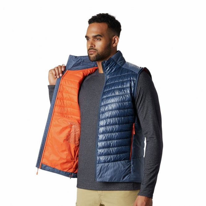 Mountain Hardwear Ghost Shadow Lightweight Vest Size XL Color store Navy Orange