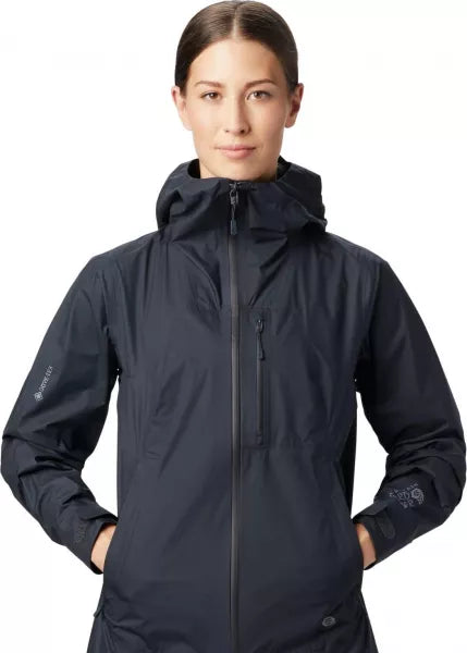 Mountain Hardwear Women's Exposure/2 Gore-Tex Paclite Plus Jacket - Dark Storm - Sportandleisure.com