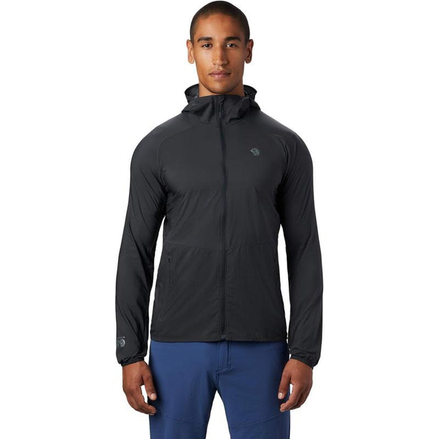 Mountain Hardwear Men's Kor Preshell Hoody - Dark Storm - Small - Sportandleisure.com