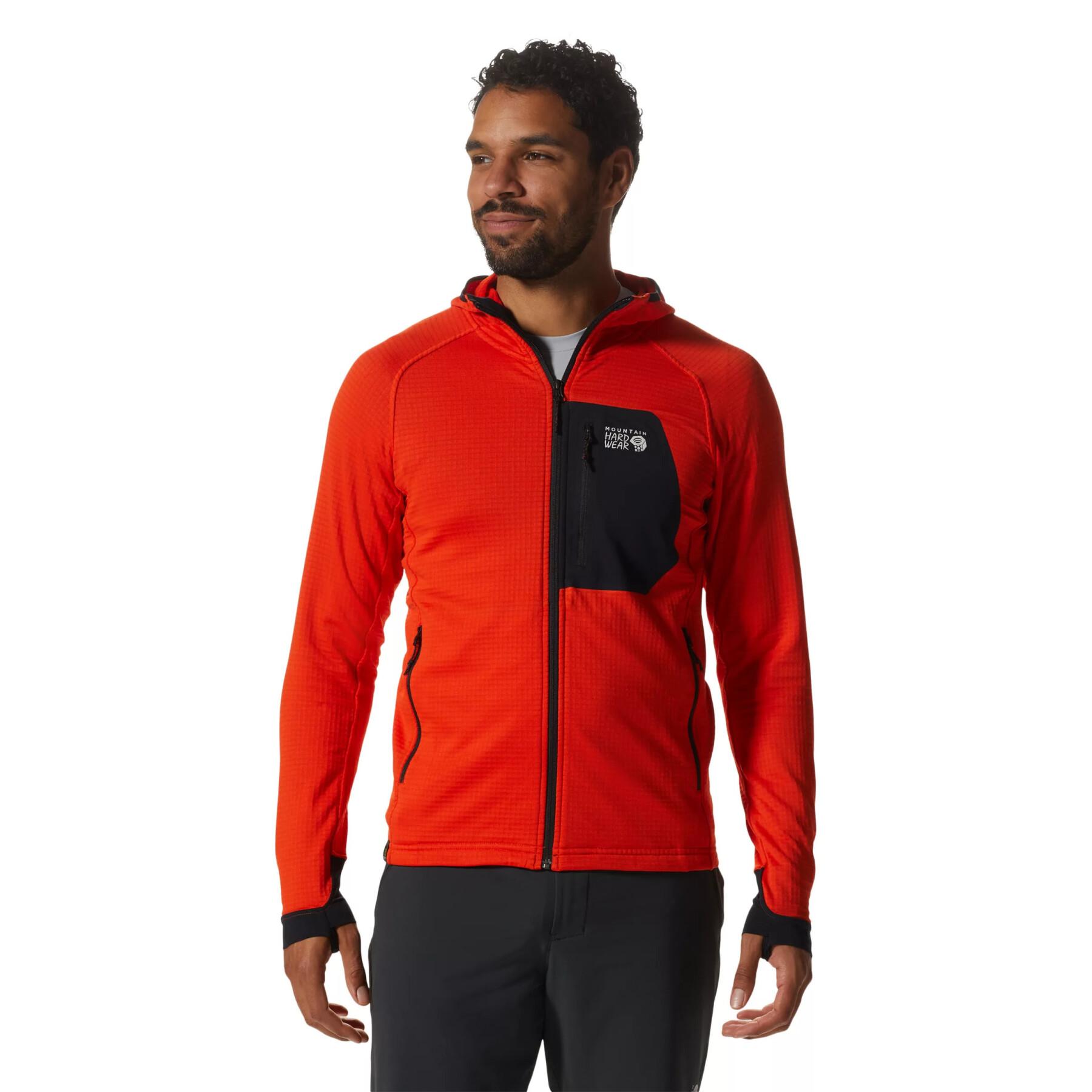 Mountain Hardwear Men s Polartec Power Grid Full Zip Hoody Sportandleisure