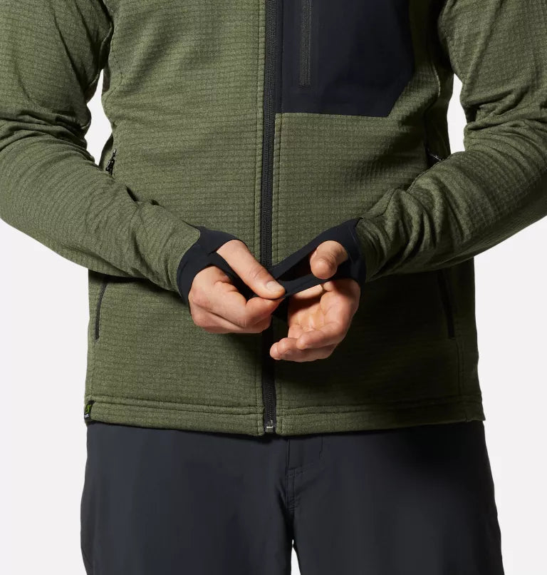 Mountain Hardwear Men's Polartec Power Grid Full Zip Hoody - Sportandleisure.com