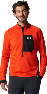 Mountain Hardwear Polartec Power Grid Half Zip Jacket - Men - Sportandleisure.com