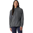 Mountain Hardwear Women's Polartec Microfleece Full Zip Jacket - Grey Heather - Sportandleisure.com