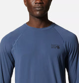 Mountain Hardwear Men's Crater Lake Long Sleeve Crew Shirt - Zinc - Sportandleisure.com