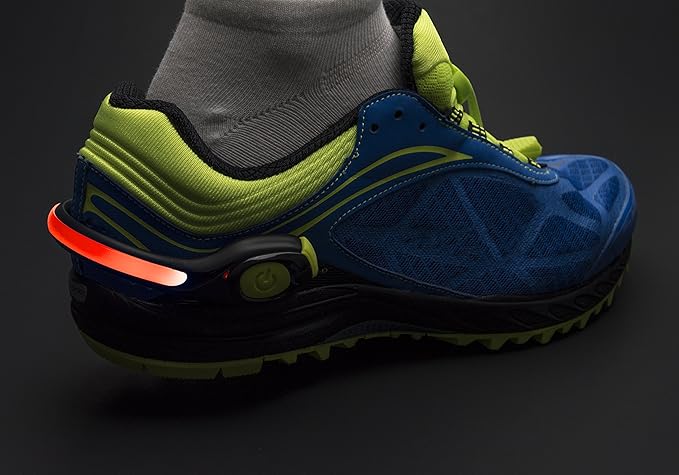 Nathan LightSpur RX LED Foot Light - Black/Safety Yellow - Sportandleisure.com