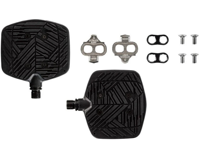 Look Geo Trekking Grip Hybrid Pedals with Cleats - Black - Sportandleisure.com