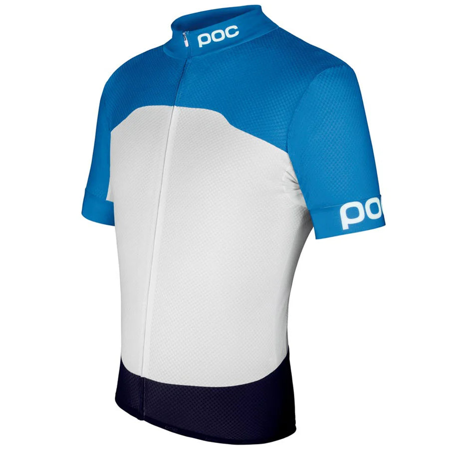 POC Raceday Climber Short Sleeve Men's Cycling Jersey - Blue/White - Sportandleisure.com