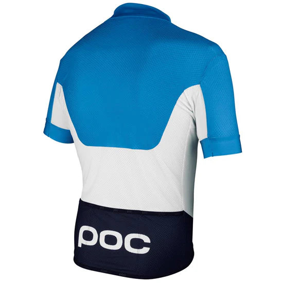 POC Raceday Climber Short Sleeve Men's Cycling Jersey - Blue/White - Sportandleisure.com