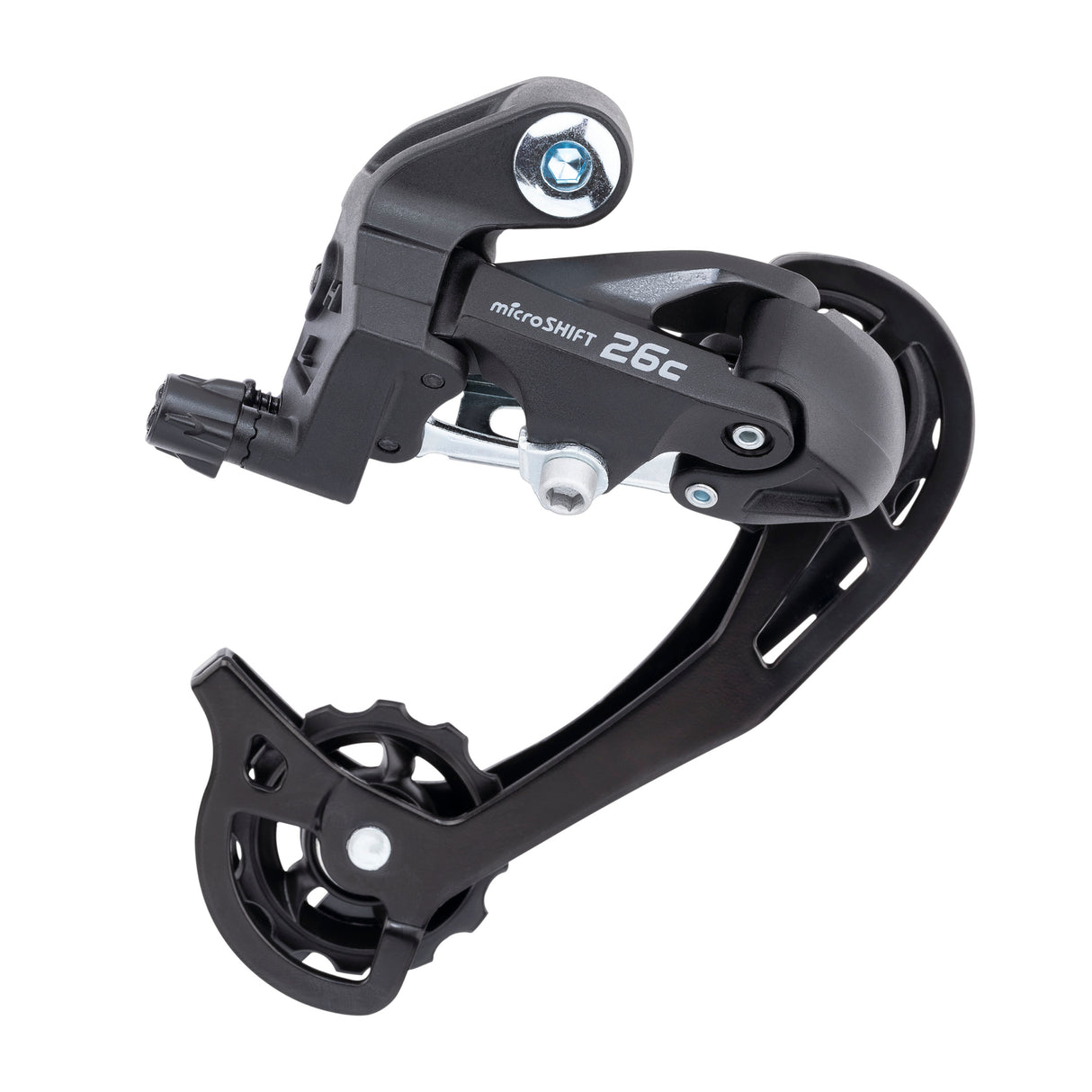 microSHIFT M26C 7 / 8 Speed Rear Derailleur - Long Cage - Sportandleisure.com