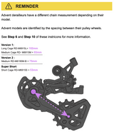 microSHIFT Advent V2 Clutch 9 Speed Rear Derailleur