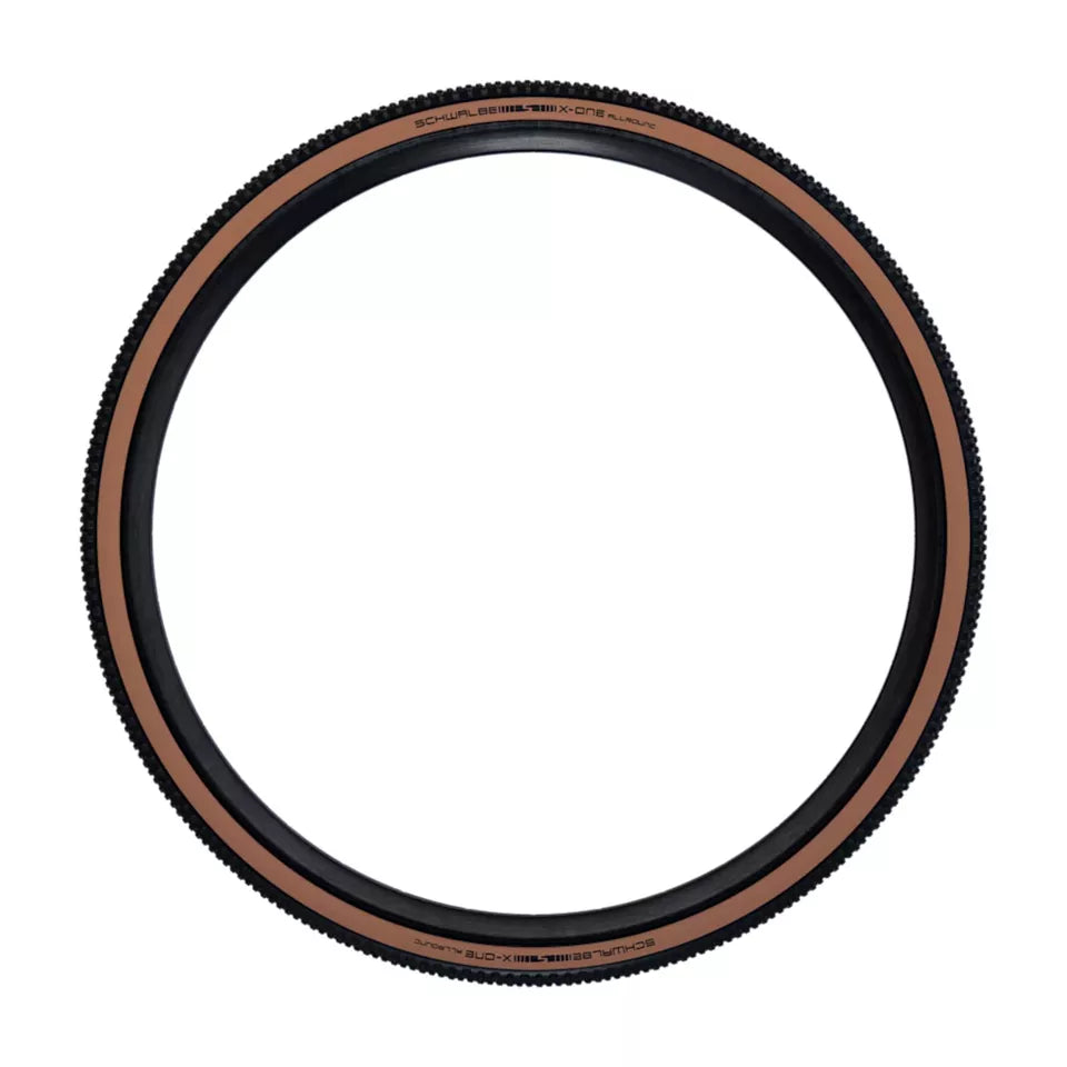 Schwalbe X-One Allround 700 x 33C TLE Gravel Folding Bike Tyre - Bronze - Sportandleisure.com