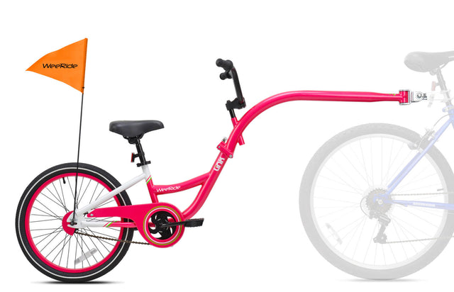 WeeRide Tagalong Kazam Link Trailer Bike – Pink - Sport & Leisure