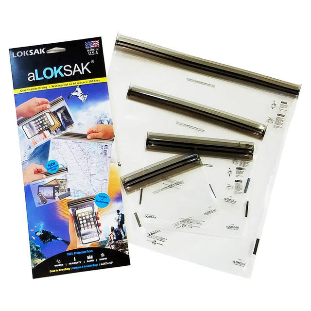 Loksak Medium Assortment Multi Pack Resealable Bags - Set of 4 - Sportandleisure.com