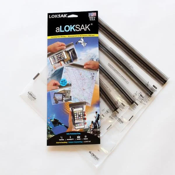 Loksak Extra Small Assortment Multi Pack Resealable Bags - Set of 4