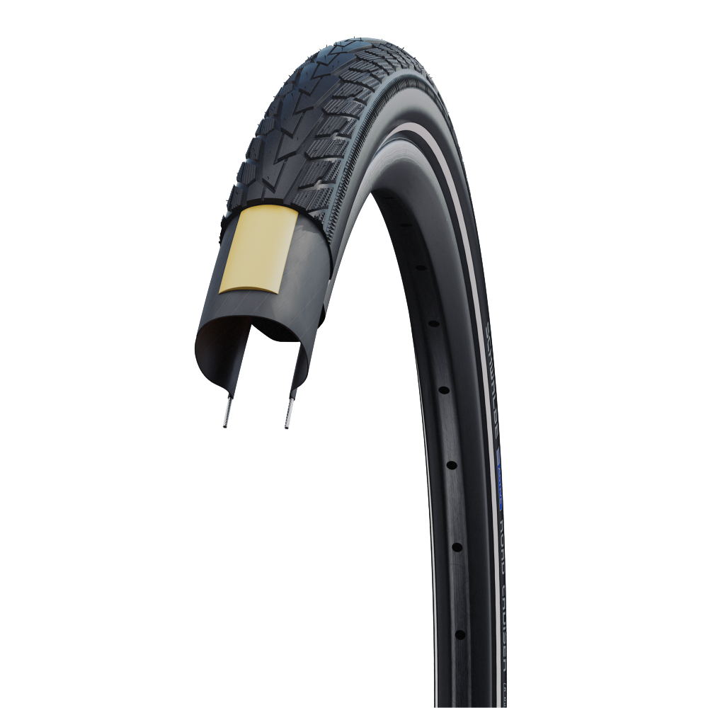 Road Crusier 700 x 32C Hybrid Tyre - K-Guard - Green Active Line - Sportandleisure.com