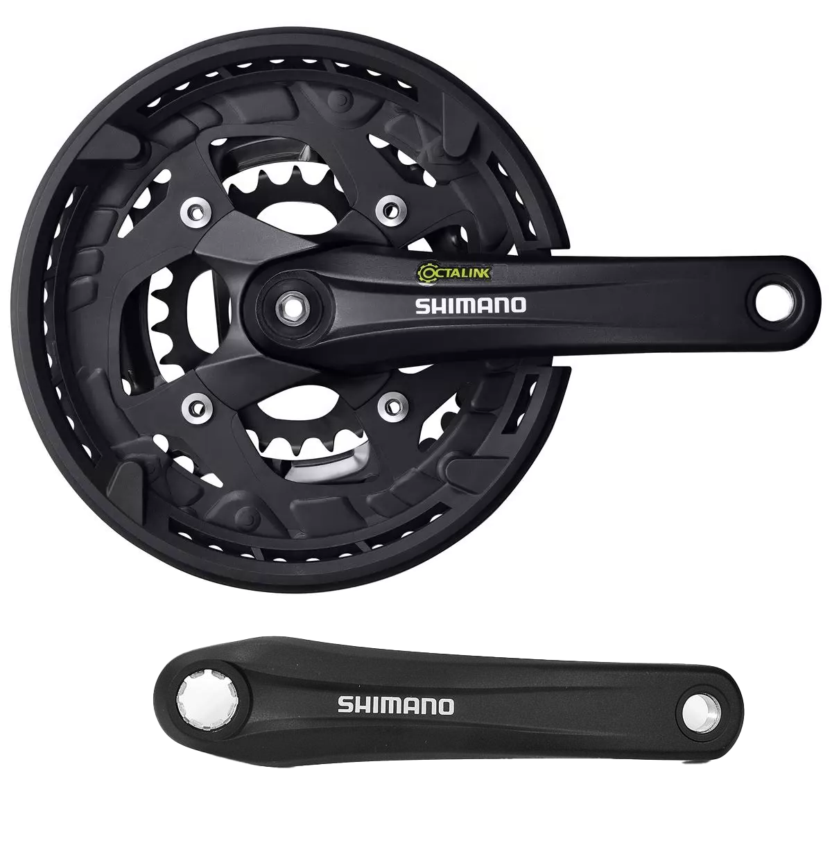 Shimano Alivio FC-T4010 Octalink Triple Chainset - 48-36-26T - Sportandleisure.com