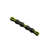KMC DLC 10 Speed Bike Chain - 116 Links - Black/Green - Sportandleisure.com