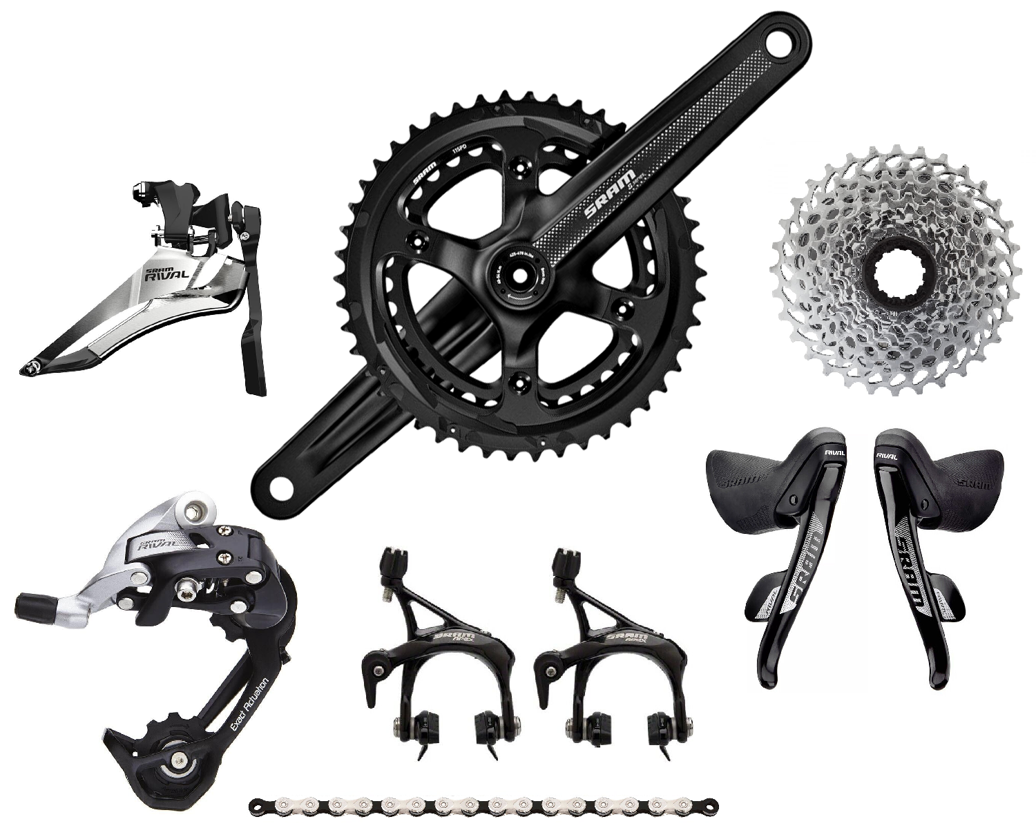 Sram Red22 Sram Etap 11 Speed Rim Brake Groupset SRAM Red 22 ETap