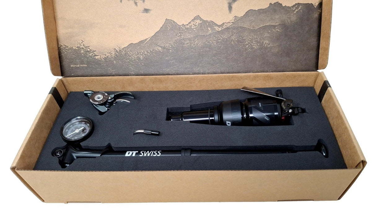 DT Swiss R535 One In Control Rear Shock With Remote & Shock Pump - Choose Size - Sport & Leisure