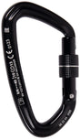 Camp Atlas Lock Screw Gate Climbing Carabiner - Black - Sport & Leisure