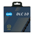 KMC DLC 10 Speed Bike Chain - 116 Links - Black - Sport & Leisure
