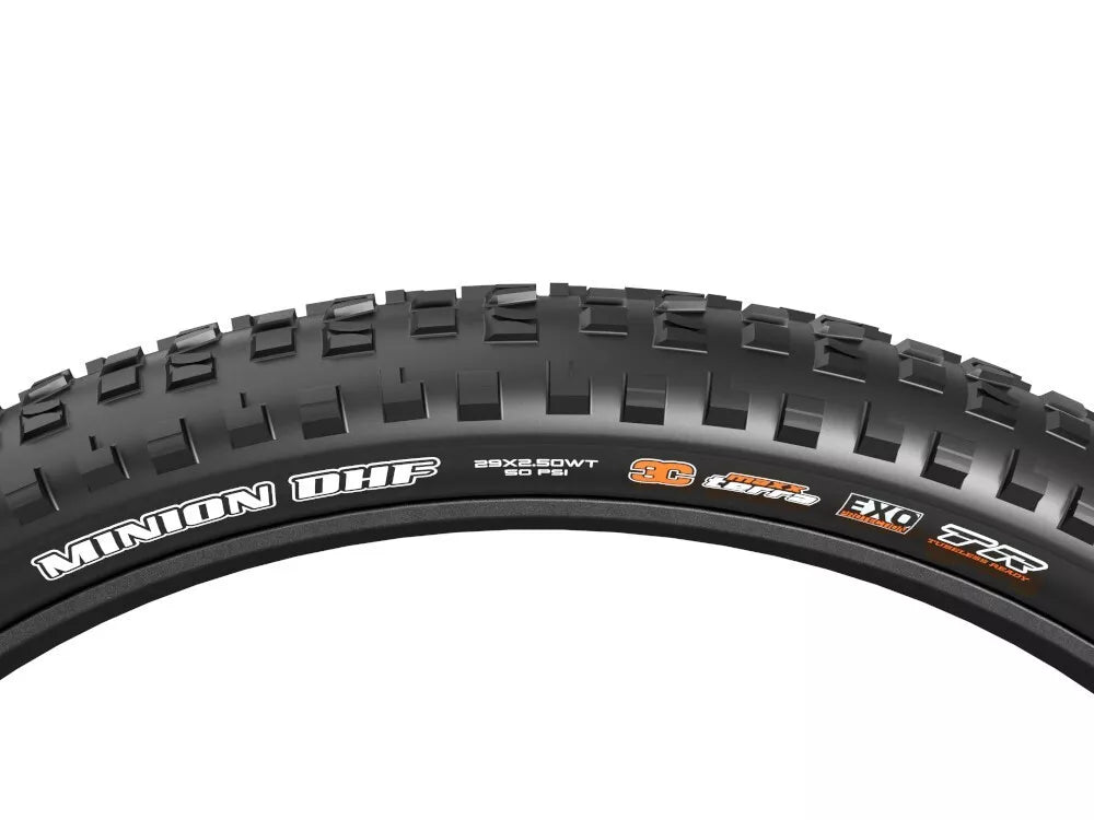 Maxxis Minion DHF 3C Maxx Terra Exo+ TR 29" Folding Tyre - 29 X 2.5 WT