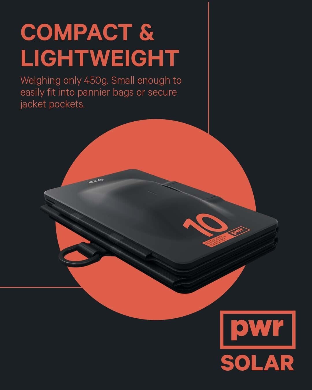 Knog PWR Portable Solar Panel 10W - Sportandleisure.com