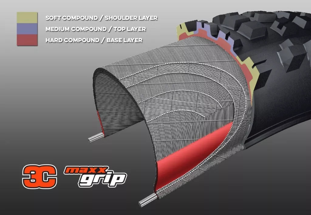 Maxxis Assegai 3C Maxx Grip Exo+ TR Folding Tyre - 27.5 X 2.5 WT - Sportandleisure.com