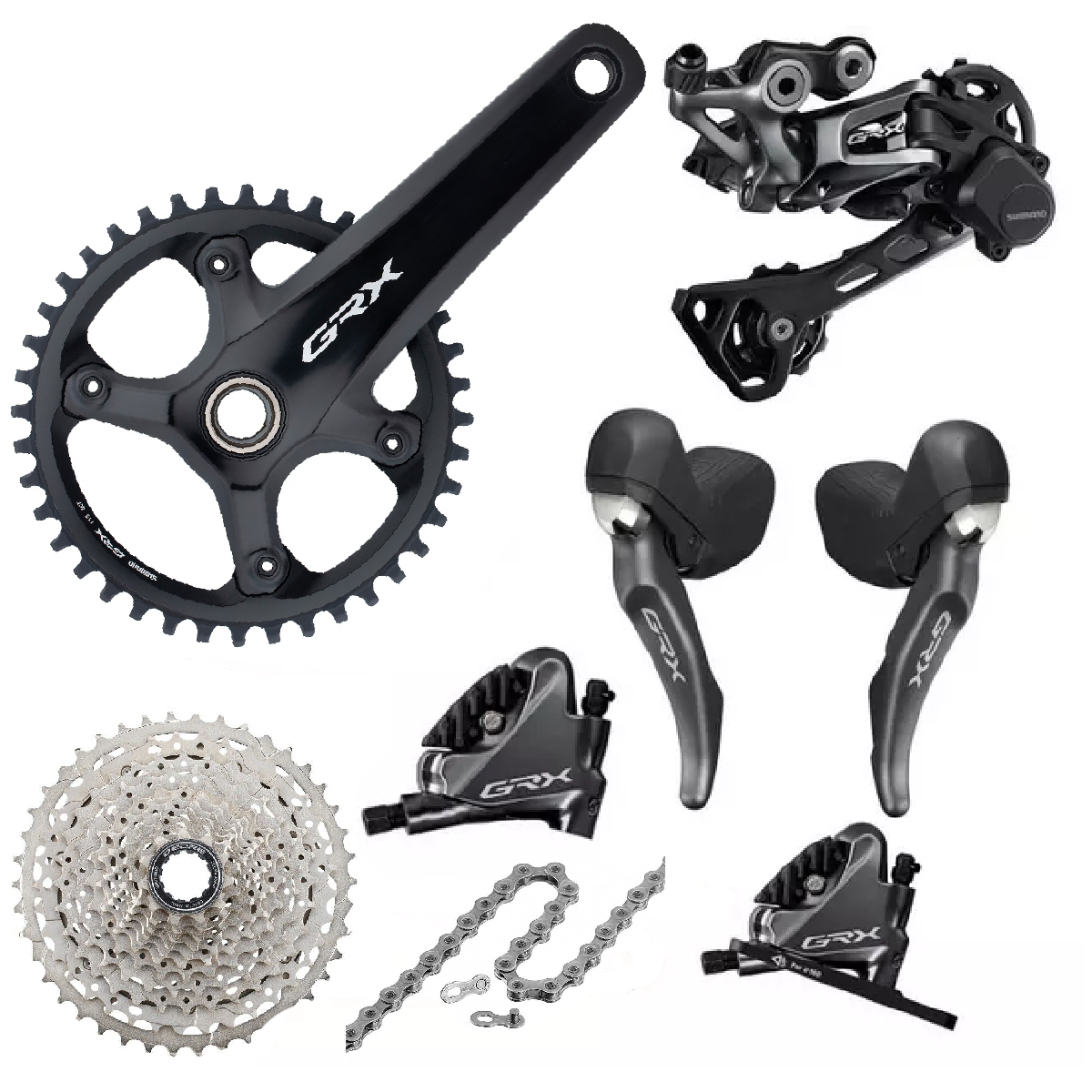 Shimano GRX 800 600 1 x 11 Speed Hydraulic Disc Brake Groupset