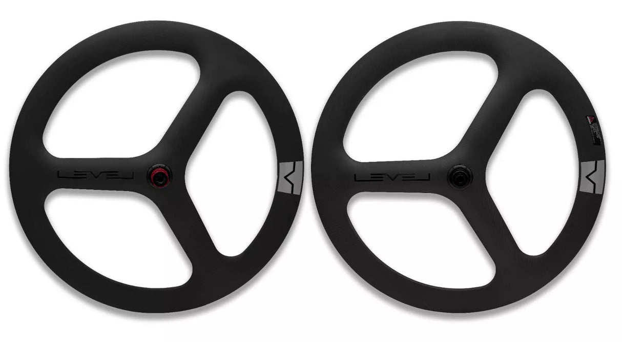 Ribble Level Tri Spoke Carbon Aero Disc Wheelset - Sportandleisure.com
