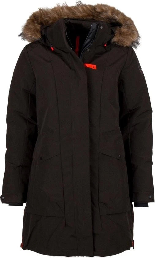 ICEPEAK Becker Mens Parka Hooded Outdoor Waterproof Jacket - Dark Green - Sport & Leisure