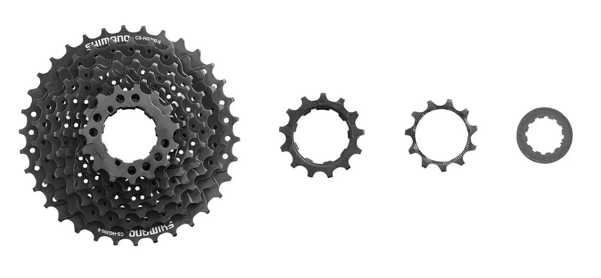 Shimano CS-HG200 9 Speed Cassette - 11 - 36T - Black - Sportandleisure.com