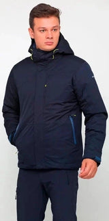ICEPEAK Ballston Mens Hooded Jacket - Dark Blue - Sport & Leisure